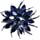 thumbnail image 1 of Broche de flor JAMW para mujer Cristal creado Azul, 1 of 5