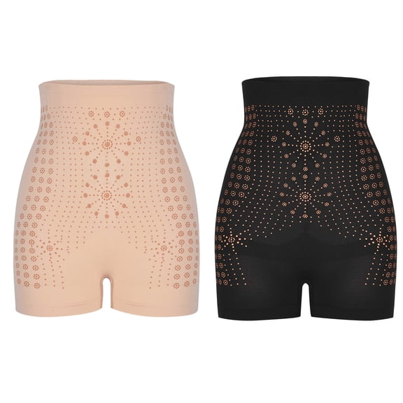 Herrnalise Body Shaper for Women Firm Tummy Compression Bodysuit with Butt Lifter 2Pcs Far Infrared Negative Oxyge GrapheneHoneycomb Shaping Briefs Breathable Multicolor