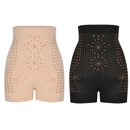 

Clearance! Holloyiver Body Shaper for Women Firm Tummy Compression Bodysuit with Butt Lifter 2Pcs Far Infrared Negative Oxyge Graphene Honeycomb Shaping Briefs Breathable Multicolor