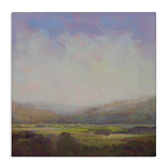Stupell Industries Contemporary Country Field & Purple Sky Canvas Art, 17 x 17, by William McCarthy