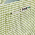 thumbnail image 6 of MIKIBAMA Green Twin Size Gingham Upholstered Daybed with Pull‑Out Trundle, Solid Wood Frame, Side Storage Pockets, Sofa Bed for Guest Bedroom, 6 of 9