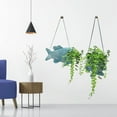 thumbnail image 3 of DURHF Support de Fleurs Suspendu Rustique avec Ornement de Poisson Nautique, 3 of 4