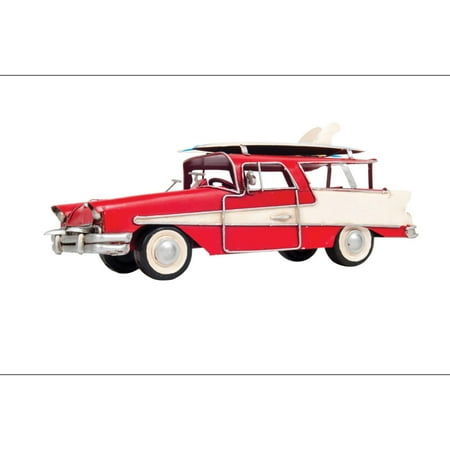 UPC: 0640901138084 | Old Modern Handicrafts 1957 Ford Country Squire Station Wagon Red