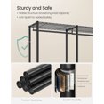 thumbnail image 4 of Ink Black Heavy - Duty Clothing Rack - Adjustable Storage Shelves, Hanging Rails, Hooks. Freestanding Portable Wardrobe Closet Rack, 4 of 7