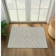 thumbnail image 3 of Luxe Weavers Modern Geometric Wave Gray 2x3 Area Rug, Stain Resistant Carpet, 3 of 9