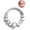 Steel 10mm, variant on 316L Surgical Steel Nose Rings Cubic Zircon Star Septum Jewelry Hinged Segment Clicker Daith Tragus Earrings Helix Piercing Jewelry Earrings for Women 10MM