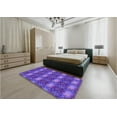 thumbnail image 4 of Ahgly Company Indoor Rectangle Patterned Purple Daffodil Purple Area Rugs, 5' x 8', 4 of 6