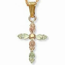 Landstroms G LPE485 Black Hills Gold Cross Necklace