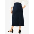thumbnail image 2 of Jessica London Women's Plus Size True Fit Front Button Casual Denim Skirt, 2 of 5