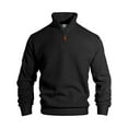 thumbnail image 5 of ZACPNCV Mens Quarter Zip Pullover Slim Fit Lightweight Knit Pullover Sweaters Casual Sweater, 5 of 7
