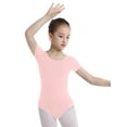 thumbnail image 2 of Venjoe Gymnastics Leotards for Girls Ballet Dance Toddler Leotard Short Sleeve Bodysuit Pink 8, 2 of 5