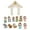 Color, variant on Minis Christmas Nativity Set Holy Family Resin Figurine Statue with Stable Miniature Christmas Nativity Scene Sculptures