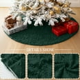 thumbnail image 6 of Sanmadrola Christmas Tree Skirt Green Plush Skirts Large Christmas Decorations Indoor Xmas Ornaments Holiday Decor for Home Party Holiday Decorations, 30in, 6 of 10