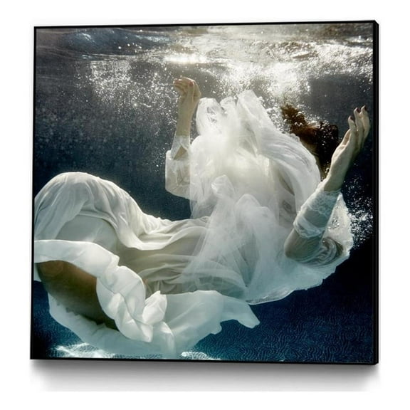 Giant Art Canvas  30x30 Float 3 Framed in White