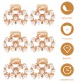 thumbnail image 4 of Pinces à Cheveux Perle Mini Blanches 6 Pcs 1.2x1.1x1.1In, 4 of 8