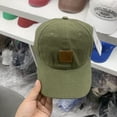 thumbnail image 4 of Gorra de lona para hombre, nueva gorra de lengua de pato de material lavado, gorra de béisbol deportiva con protección solar y parte superior suave e informal para hombre, 4 of 5