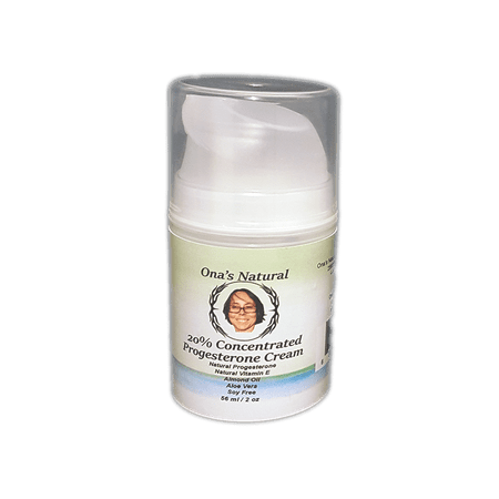 Ona's Natural 20% Concentrated Progesterone Cream, 2 oz Pump
