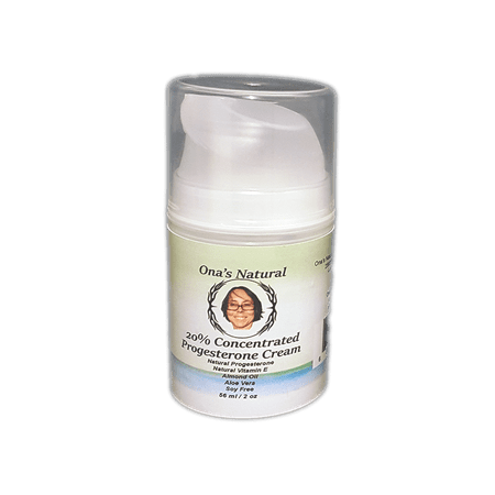 Ona's Natural 20% Concentrated Progesterone Cream, 2 oz