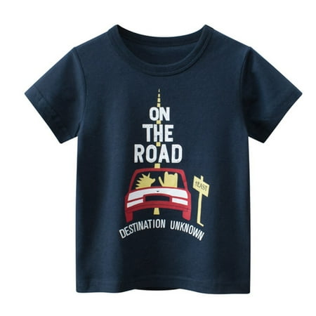 

Qufokar Baby Boy Jackets 18-24 Months Charcoal Pack Toddler Kids Baby Boys Girls Cars Print Short Sleeve Crewneck T Shirts Tops Tee Clothes for Children