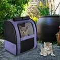 thumbnail image 3 of Bolsa de transporte Colco para perros y gatos Plegable Púrpura S, 3 of 8