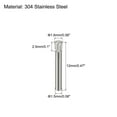 thumbnail image 2 of 1.5x12mm 304 Stainless Steel Dowel Pins, 5 Pack Knurled Head Flat End Dowel Pin, 2 of 6
