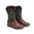 thumbnail image 2 of DREAM PAIRS Kids' Western Cowboy Boots Classic Embroidered Cowgirl Boots for Toddlers/Little Kids Durable Non-Slip Western Boots with Convenient Pull Tabs, 2 of 5
