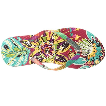 Vera Bradley Women's Flip Flops, Rumba - Medium