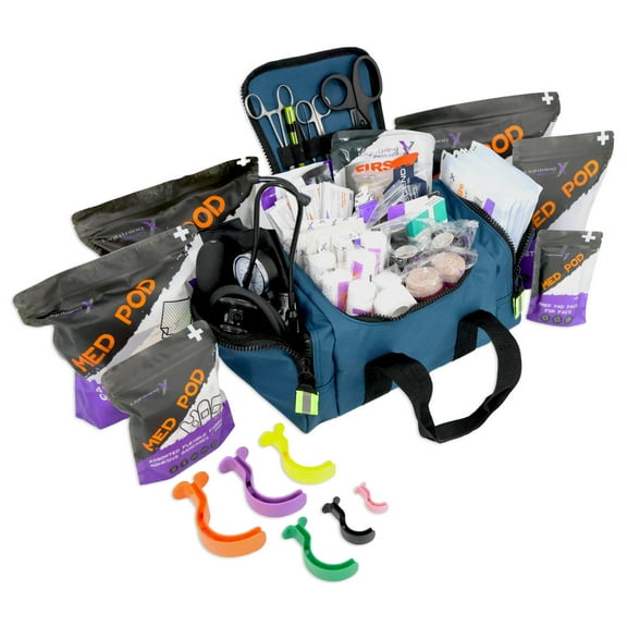 Lightning X Value Compact Medic First Responder EMS/EMT Stocked Trauma Bag w/Standard Fill Kit A