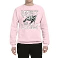 thumbnail image 2 of Wild Bobby Respect The Locals Save Our Oceans Turtle Animal Lover Unisex Crewneck Graphic Sweatshirt, Light Pink, Small, 2 of 6