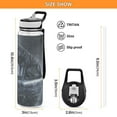 thumbnail image 3 of Qxltty Wolf King in The Snow Water Bottle 32 oz with Straw BPA Free Reusable Fitness Sport Bottle Perfect for Travel School Outdoors and Gym, 3 of 7