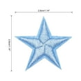 thumbnail image 2 of Uxcell Small 5 Star Iron on Patches Embroidered Sew Patches for Clothing 1.14x1.14" Pack of 15 Blue, 2 of 7