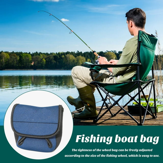 LJNYFDC Pochette de Rangement pour Moulinet de Pêche Étui de Rangement pour Moulinet de Pêche Imperméable Résistant à l'Usure Pochette de Protection avec Attache pour Moulinets de Pêche
