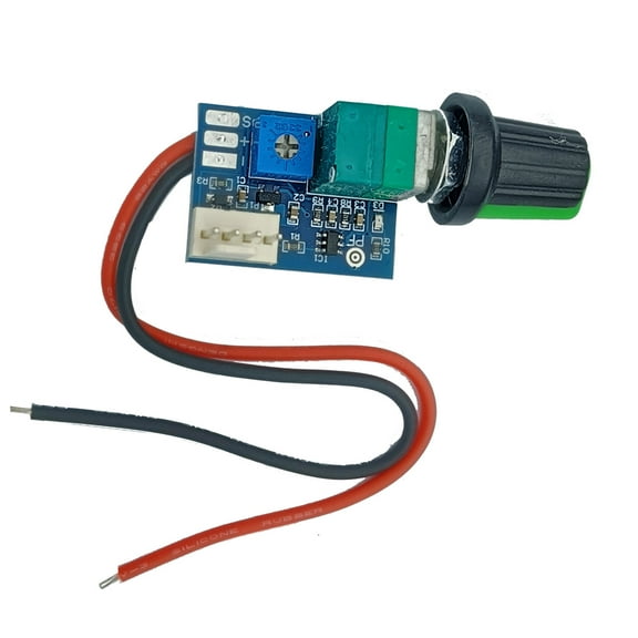 Fan Speed Controller 12V Adjustable Metal Button Switches 4 Wire Fan Speed Controller Noise Reduction Speed Controller