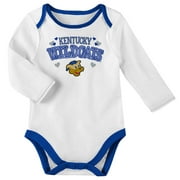 Girls Infant White Kentucky Wildcats Tulle Waist Long Sleeve Bodysuit & Pants Set