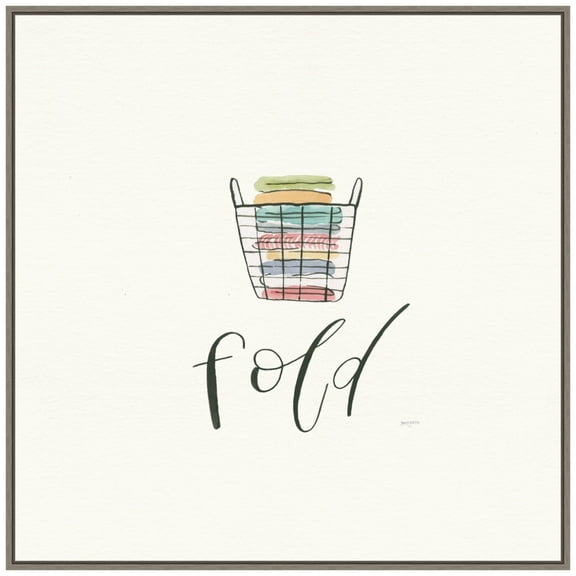 Amanti Art Wash Dry Fold Repeat III Framed Canvas Wall Art Print