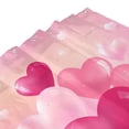 thumbnail image 6 of JOOCAR Valentines Day Shower Curtain Set with Hooks Bright Glass Hearts in Pink Bathroom Curtain 72x72 inch Waterproof Polyester Fabric Bathroom Decorations, 6 of 7