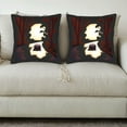 thumbnail image 3 of Set of 2 Square Throw Pillow Covers 18x18in - Elegant Night Road Design with Moonlight Reflection Perfect for Couch Bed or Car, 3 of 8