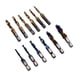 thumbnail image 1 of Brocas para roscar, 12 piezas, herramientas manuales combinadas para roscar, brocas para roscar métricas imperiales, calidad superior, 1 of 8