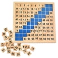thumbnail image 1 of Juguetes de madera Cien Tablero 1-100 números consecutivos Montessori Cien Tablero de Madera Bandeja de Número Educativa Afortunado Sencillez, 1 of 5