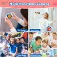 thumbnail image 2 of Sanmadrola Kids Camera Selfie Camera for Kids Christmas Birthday Festival Gifts for Girls Age 3-9 HD Digital Video Cameras for Toddler Portable Toys for 3-8 Year Old Girl with 32GB SD Card, Blue, 2 of 9