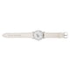 thumbnail image 4 of Reloj de cuarzo con correa de cuero PU a la moda, relojes de pulsera analógicos para mujer, color blanco, 4 of 14