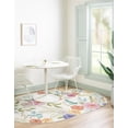 thumbnail image 3 of Rugs.com Blossom Collection Rug – 4' x 6' Oval Ivory Medium Rug Perfect For Living Rooms, Large Dining Rooms, Open Floorplans, 3 of 8