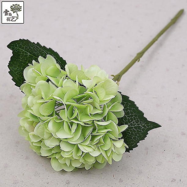 Decoración de boda, simulación de hortensia, cabeza de hortensia, 2 uds., cabeza de flores falsas para boda