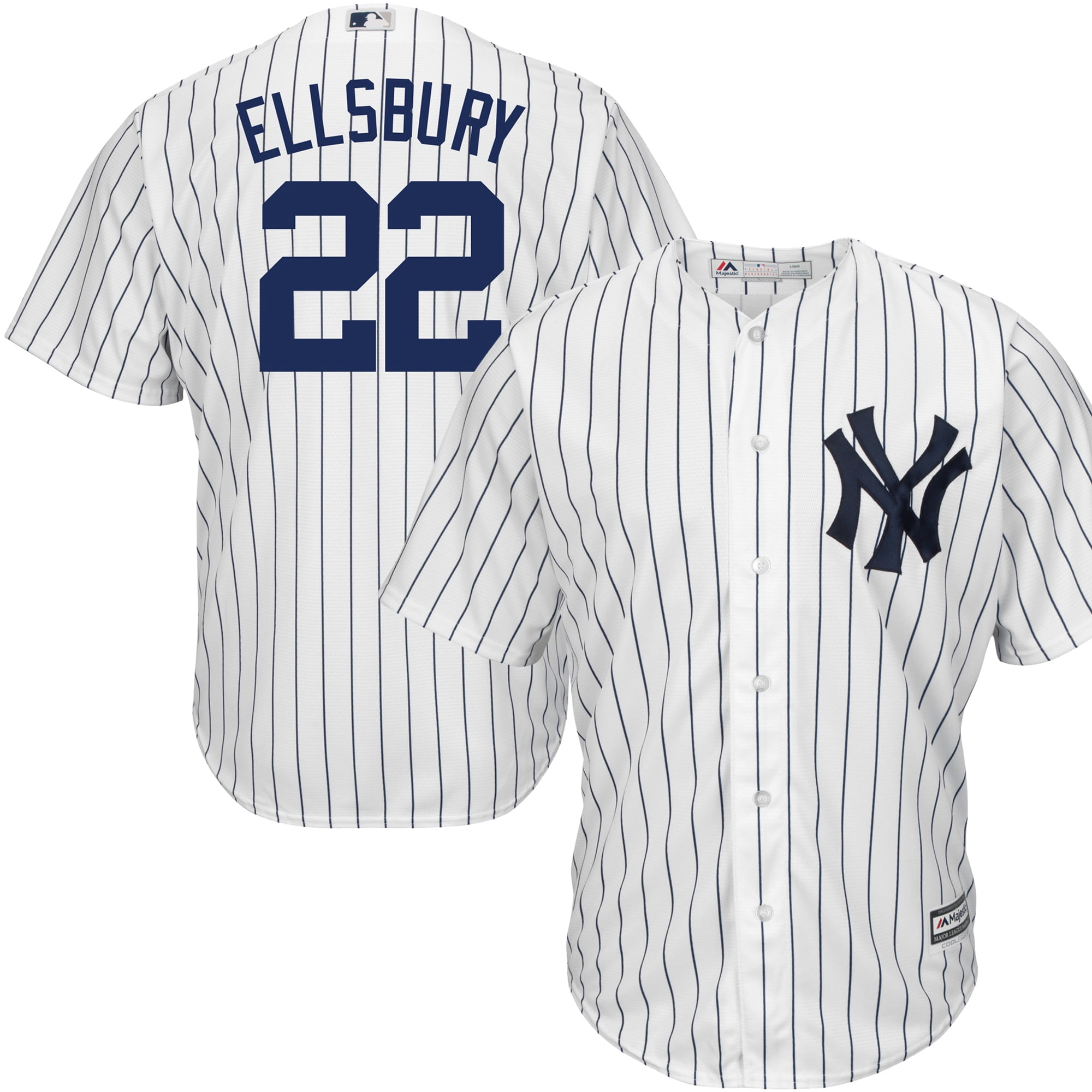 Jacoby Ellsbury New York Yankees #22 MLB Men's Big and Tall Cool Base Home Jersey (6XL) by Profile