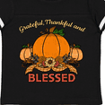 thumbnail image 4 of Inktastic Thankful Grateful and Blessed Pumpkins and Sunflower Boys or Girls Toddler T-Shirt, 4 of 5