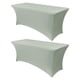 thumbnail image 1 of Mantel Obstal verde salvia rectangular de 6 pies de spandex, 1 of 8