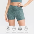 thumbnail image 3 of Pantalones cortos deportivos para mujer, pantalones cortos de yoga, estampado de camuflaje de color Abanopi Pantalones cortos de yoga, 3 of 7