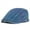 Blue, variant on Men Colorful Striped Denim Newsboy Beret Flat Hat Peaked Cap Golf Driving Hat
