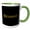 Green/White, variant on 3drose, Brianne Popular Female Baby Name in the America. Yellow on Black, 15oz Two-tone Black Mug