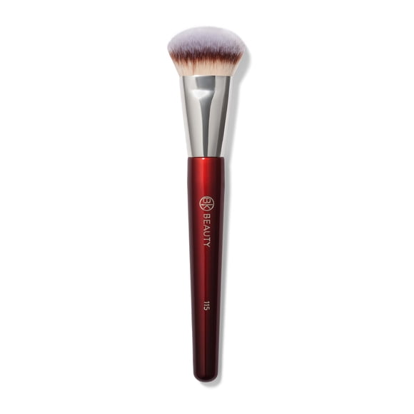 Brocha para base de maquillaje BK BEAUTY 115 MEDIUM CONTOURED para líquidos